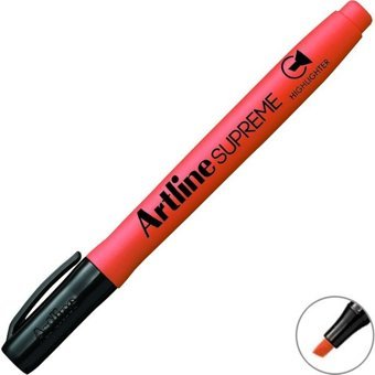 Artline Epf600 Supreme Neon Kırmızı Kesik Uçlu Fosforlu Kalem