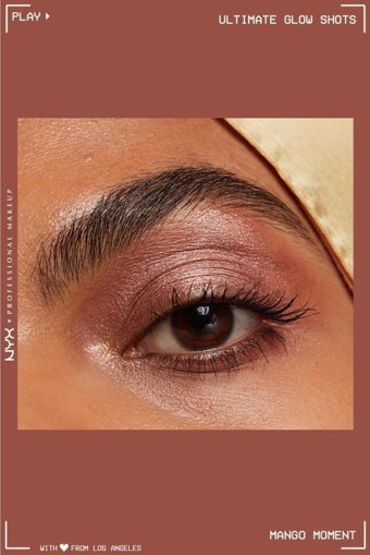Nyx Professional Makeup 09 Mango Moment Likit Işıltılı Tekli Far Pembe