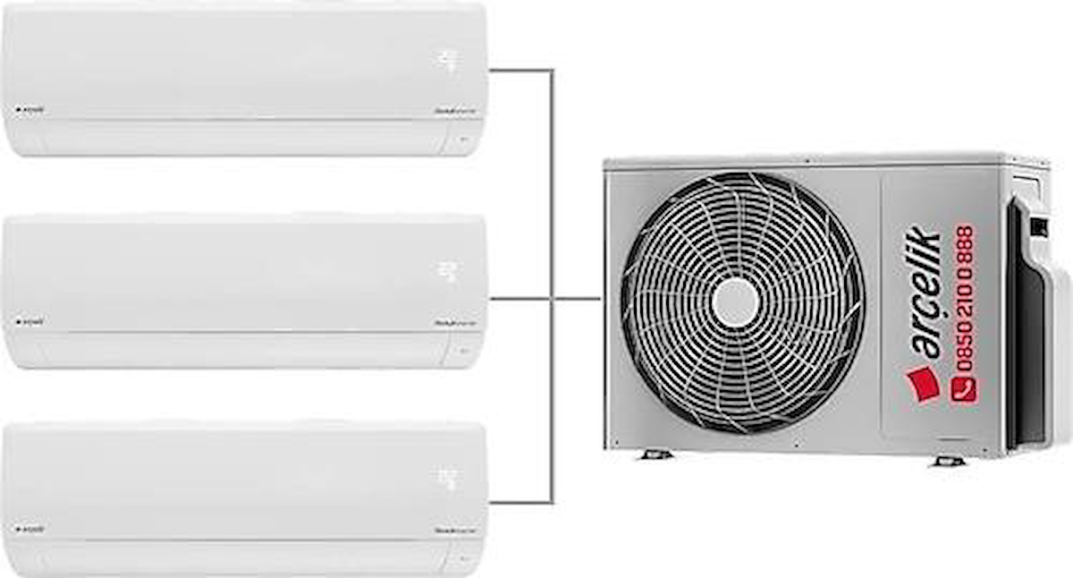 Arçelik ZM30105 12+18+18 30000 Btu A++ Enerji Sınıfı R32 Inverter Multi Split Duvar Tipi Klima