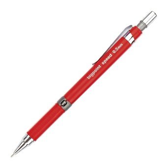 Bigpoint Speed Silgili Metal Metalik Kırmızı 0.5 mm Uçlu Versatil Kalem 12 Adet