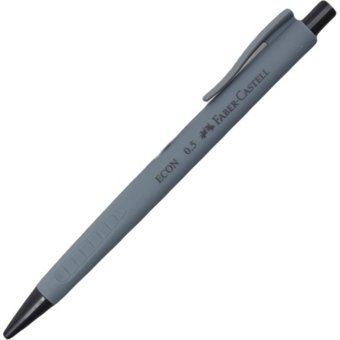 Faber-Castell Econ Urban Silgili Plastik Metalik Gri 0.5 mm Uçlu Versatil Kalem