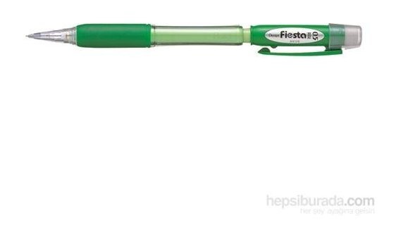 Pentel AX125-D Fiesta Silgili Plastik Metalik Yeşil 0.5 mm Uçlu Versatil Kalem