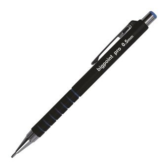 Bigpoint Pro Silgili Plastik Metalik Mavi 0.5 mm Uçlu Versatil Kalem 12 Adet