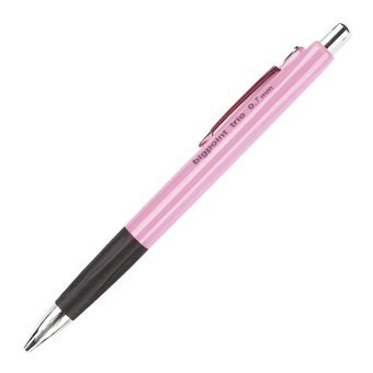 Bigpoint Trio Silgili Plastik Metalik Pembe 0.7 mm Uçlu Versatil Kalem 12 Adet