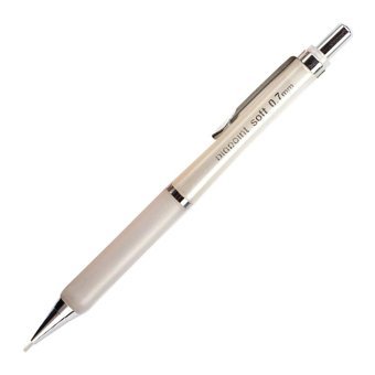 Bigpoint Soft Silgili Metal Metalik Beyaz 0.7 mm Uçlu Versatil Kalem 12 Adet