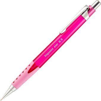 Bigpoint Star Silgili Plastik Metalik Pembe 0.5 mm Uçlu Versatil Kalem 12 Adet