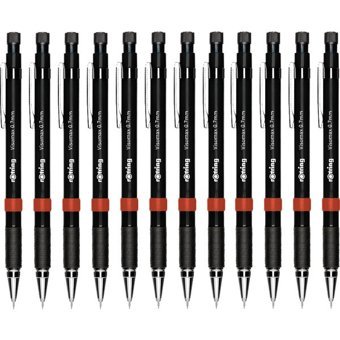 Rotring Visumax Metal Metalik Siyah 0.7 mm Uçlu Versatil Kalem 12 Adet