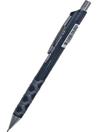 Mikro MP-9001 Silgili Plastik Metalik Siyah 0.9 mm Uçlu Versatil Kalem