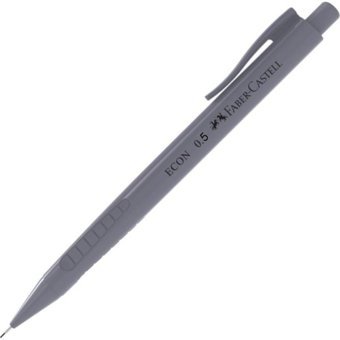 Faber-Castell Econ Genz Silgili Plastik Metalik Gri 0.5 mm Uçlu Versatil Kalem