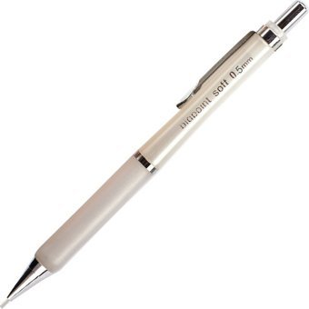 Bigpoint Soft Silgili Metal Metalik Beyaz 0.5 mm Uçlu Versatil Kalem 12 Adet