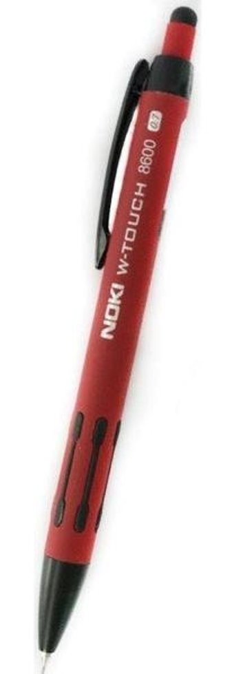 Noki W-Touch 8600 Silikon Metalik Kırmızı 0.7 mm Uçlu Versatil Kalem