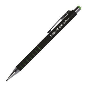 Bigpoint Pro Silgili Plastik Metalik Yeşil 0.9 mm Uçlu Versatil Kalem 12 Adet