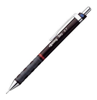 Rotring Tikky Silgili Metal Metalik Bordo 0.7 mm Uçlu Versatil Kalem 12 Adet
