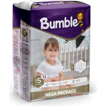 Bumble 5 Numara Cırtlı Bebek Bezi 72'li