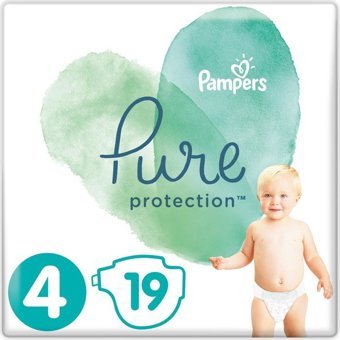 Prima Pure Protection 4 Numara Organik Cırtlı Bebek Bezi 19'lu