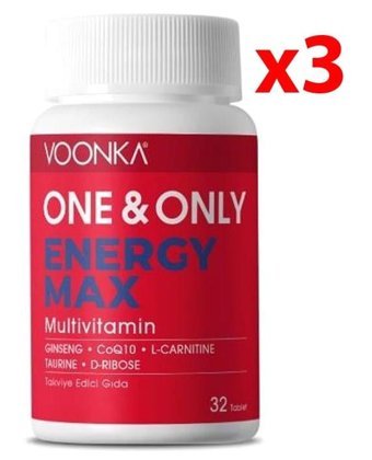 Voonka One&Only Energy Max Vitamin 3x30 Tablet
