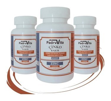 Padrovita Çinko ve Bakır Vitamin 3x60 Kapsül