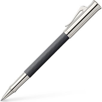 Faber-Castell Graf Von Guilleche Ciselé Anthracite Rodyum Tek Renkli 0.7 mm Siyah Tükenmez Kalem