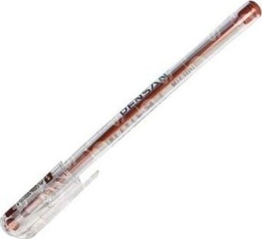 Pensan My Tech Plastik Tek Renkli 0.7 mm İğne Uçlu Kahverengi Tükenmez Kalem
