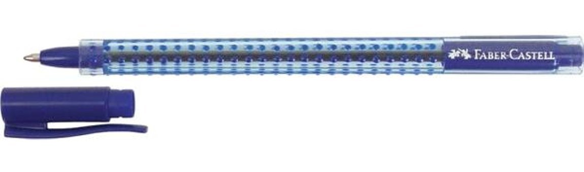 Faber-Castell Grip 2020 Plastik Tek Renkli 0.7 mm Mavi Tükenmez Kalem