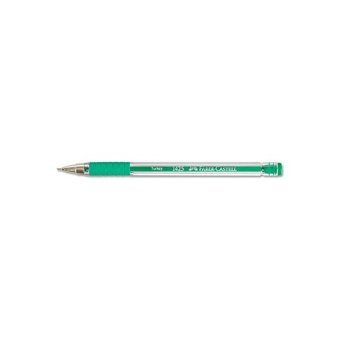Faber-Castell 1425 Plastik Tek Renkli 0.7 mm İğne Uçlu Yeşil 10'lu Tükenmez Kalem