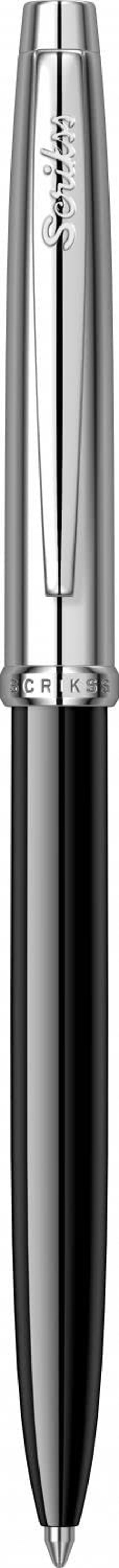 Scrikss 108 Metal Tek Renkli 0.7 mm Siyah Tükenmez Kalem