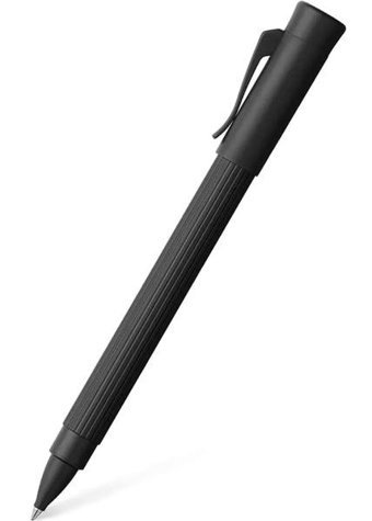 Faber-Castell Graf Von Tamitio Black Edition Krom Tek Renkli 0.7 mm Siyah Tükenmez Kalem