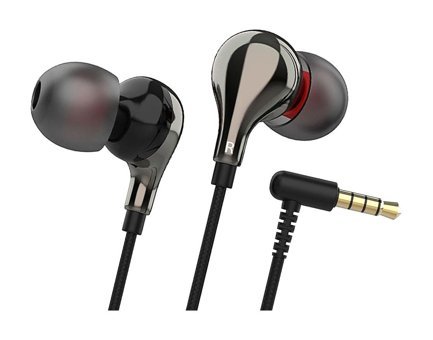 Linktech E80 Silikonlu Mikrofonlu 3.5 mm Jak Kablolu Kulaklık Siyah