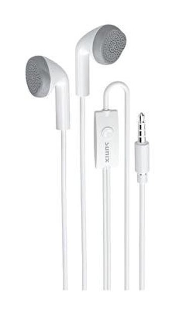 Sunix Sx09 Silikonsuz Mikrofonlu 3.5 mm Jak Kablolu Kulaklık Gri