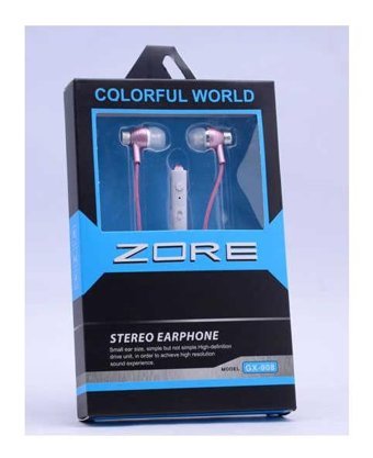 Zore Gx908 Silikonlu Mikrofonlu 3.5 mm Jak Kablolu Kulaklık Pembe