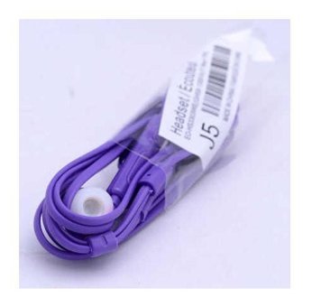 Zore J5 Silikonlu 3.5 mm Jak Kablolu Kulaklık Mor