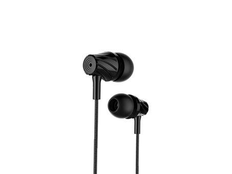 Sunix Sx07 Silikonlu Mikrofonlu 3.5 mm Jak Kablolu Kulaklık Siyah