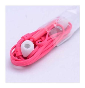 Zore J5 Silikonlu Mikrofonlu 3.5 mm Jak Kablolu Kulaklık Pembe