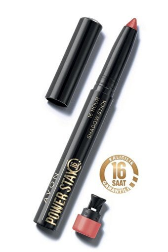 Avon Power Stay Stand Out Ruby Toz Metalik Stick Far Pembe