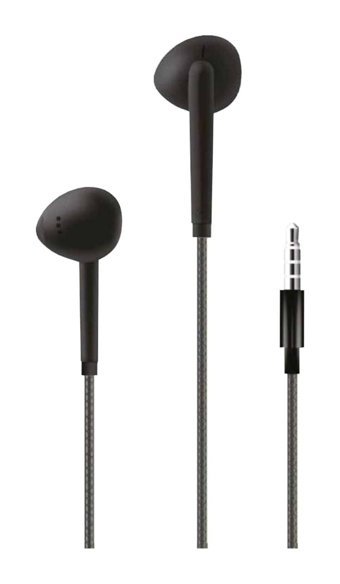 Linktech H35 Silikonsuz Mikrofonlu 3.5 mm Jak Kablolu Kulaklık Siyah