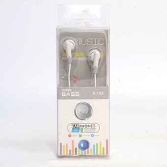Zore S102 Silikonsuz 3.5mm Jak Kablolu Kulaklık Beyaz