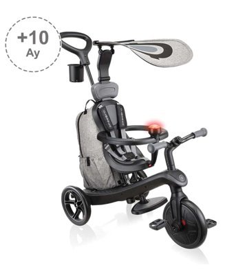 Globber Explorer 4in1 Deluxe 1 Yaş Siyah Çocuk Bisikleti
