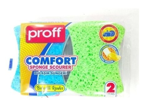 Proff Confort Oluklu 2'li Bulaşık Süngeri