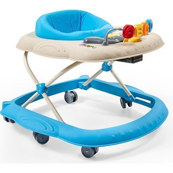 Jusso 9076 Funny Walker 8 Tekerlekli 3 Kademeli Oyuncaklı Müzikli Örümcek Yürüteç Mavi