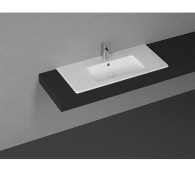 Isvea Sistema T Flat Tekli 101 cm Seramik Tezgah Üstü Dikdörtgen Lavabo Beyaz