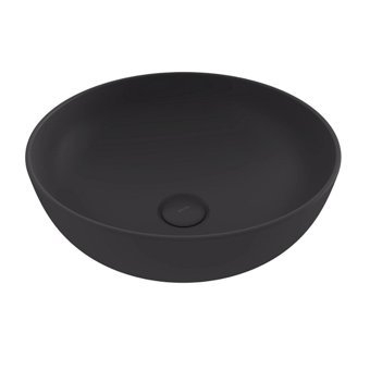 Bocchi Slim Line Tekli 38 cm Seramik Tezgah Üstü Çanak Lavabo Mat Antrasit