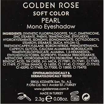 Golden Rose Soft Color Pearl Mono 42 Toz Saten Tekli Far Kahverengi