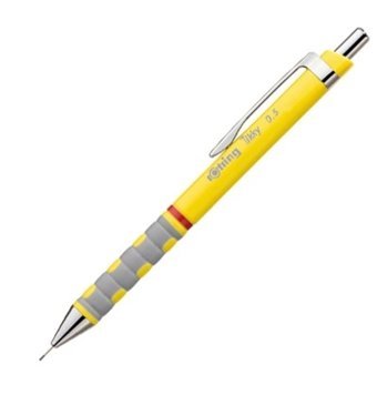 Rotring Tikky Silgili Krom Metalik Sarı 0.7 mm Versatil Kalem