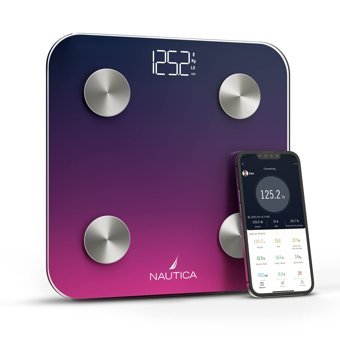 Nautica Gradient Collection Yağ Ölçen Vücut Analizi Yapan Bluetoothlu Kas Ölçen Cam Dijital Akıllı Tartı