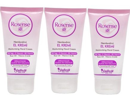 Rosense Güllü Tüm Ciltler İçin El Kremi 3x75 ml