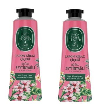 Eyüp Sabri Tuncer Kiraz Çiçekli Tüm Ciltler İçin Parfümsüz El ve Vücut Kremi 2x50 ml