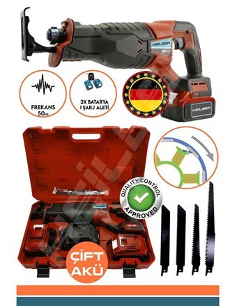 Heilber Alman Red V598 Akülü Kablosuz 1800 W Şarjlı Tilki Kuyruğu Testere