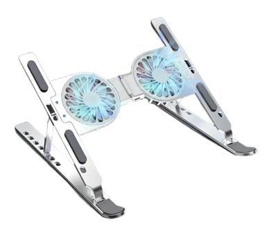 Hejaron Lobo Katlanabilir Metal Dikey Kullanım Ayarlanabilir Taşınabilir Ayaklı RGB Laptop Standı