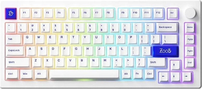 Akko Mod 007B İngilizce Q RGB Switch Kablosuz Beyaz Mekanik Gaming Klavye