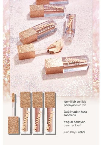 Im Unny No:03 Coral Mirrorball Likit Glitter Stick Far Gold
